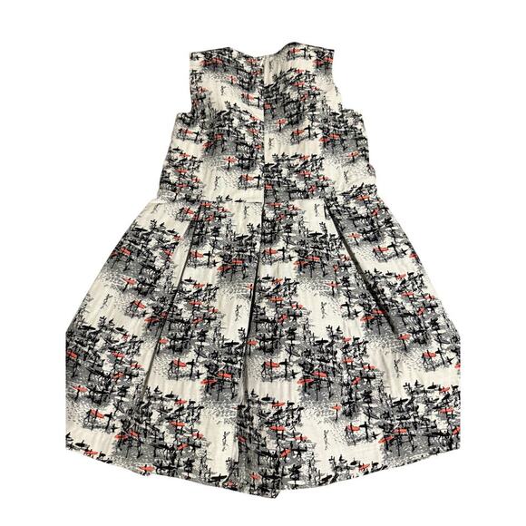 NWOT Florence Fancy Girl Sleeveless Dress Size 5-6 White Abstract Surfing - Picture 5 of 8